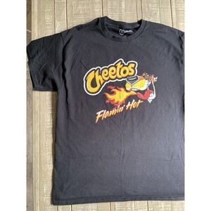 Flaming Hot Cheetos‎ T-Shirt Men's Size Large Flamin Black Official Tshirt Tee